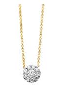 Diamond Point Gouden hanger, 0.43 ct diamant, Hearts & Arrows