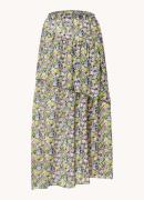 Maje Midi rok met bloemenprint