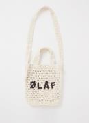 OLAF Mini Crochet shopper van biologisch katoen met logo