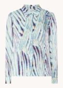 Aaiko Pillar blouse met zebraprint en lurex