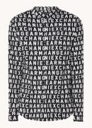 Armani Exchange Slim fit overhemd met logoprint en stretch