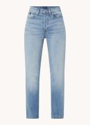 Denham Suki high waist straight leg jeans met medium wassing