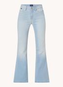 Denham Ami mid waist flared jeans met lichte wassing