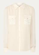 Liu Jo Camicia semi-transparante blouse met borstzakken