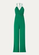 ba&sh Happy wide fit jumpsuit met structuur en smockwerk