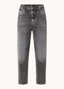 Tommy Hilfiger High waist tapered fit cropped jeans met gekleurde wass...