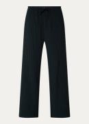 OPUS Masunny high waist wide fit cropped pantalon