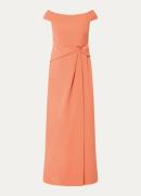 Ralph Lauren Off shoulder maxi jurk met plooidetail