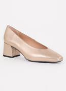 Unisa Larue pump van leer met metallic finish