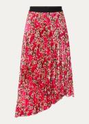 HUGO BOSS Midi rok met bloemenprint en logoband