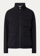 Lyle & Scott Softshell jack met opbergbare capuchon en klepzakken