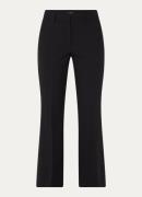 Claudia Sträter High waist flared fit pantalon met steekzakken