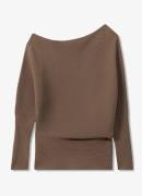 Reiss Lorna asymmetrische top met ribstructuur