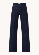 Benetton High waist wide leg jeans met stretch