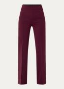 Vanilia High waist flared fit pantalon met ritszakken