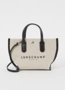 Longchamp Essential Toile crossbodytas XS van canvas met afneembare sc...