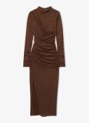 Reiss Kelly midi jurk met gedrapeerd detail en split