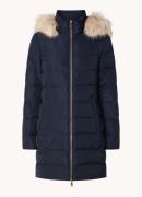 Tommy Hilfiger Gewatteerde parka met donsvulling en afneembare imitati...