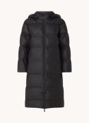 Neo Noir Viviana puffer jack met ritszakken en afneembare capuchon