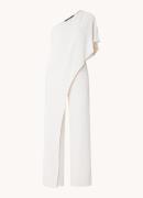 Ralph Lauren One-shoulder loose fit jumpsuit met volant