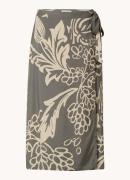 Josephine & Co Adeline midi wikkelrok met print