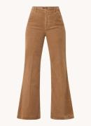 River Woods High waist flared broek van corduroy met steekzakken