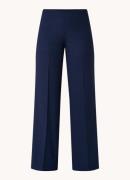 Benetton High waist wide fit pantalon met stretch en persplooi