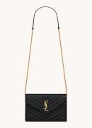 Saint Laurent Cassandre Envelope portemonnee van quilted lamsleer met ...