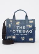 Marc Jacobs The Tote Bag M handtas van denim met afneembare schouderri...