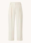 Aaiko Vajen high waist loose fit pantalon met steekzakken