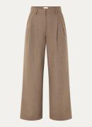 MSCH Copenhagen High waist wide fit pantalon met steekzakken