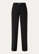 Co'Couture Vola high waist wide fit pantalon met stretch