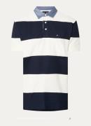 Tommy Hilfiger Regular fit polo met streepprint en structuur