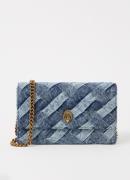 Kurt Geiger Kensington clutch van denim met afneembare schouderriem