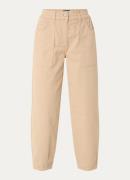 Whistles Tessa high waist straight fit cropped chino met steekzakken