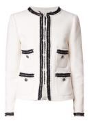 L.K.Bennett Charlee blazer van bouclé met knoopdetail