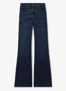 Reiss Heather high waist wide leg jeans met stretch