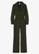 Reiss Ray utility wide fit jumpsuit met ceintuur