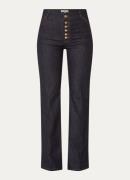 Fifth House Bella high waist straight leg jeans met donkere wassing