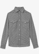 Reiss Logic overshirt met pied-de-poule dessin