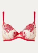 Agent Provocateur Elvie beugel bh van mesh met borduring