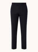 Sandro Slim fit pantalon van wol met persplooi