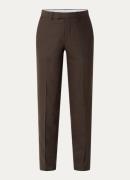 Sandro Slim fit pantalon van scheerwol met steekzakken