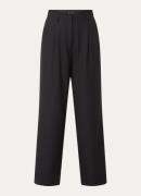 OLAF High waist wide fit pantalon met steekzakken