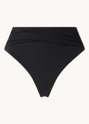 Seafolly Collective high waisted bikinislip met plooidetail