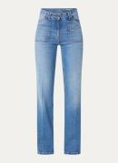 Gerard Darel Ava high waist straight leg jeans met medium wassing