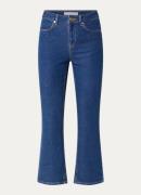 L.K.Bennett High waist bootcut cropped jeans in lyocellblend met mediu...