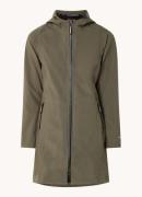 Ilse Jacobsen Softshell jack met capuchon en ritszakken