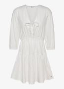 Tommy Hilfiger Poplin mini blousejurk van biologisch katoen