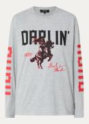 Refined Department Dallas longsleeve met print en franjes